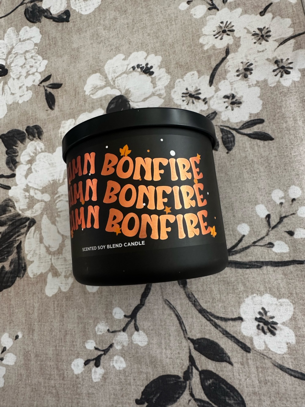 ULTA Beauty Autumn Bonfire Scented Soy Blend Candle